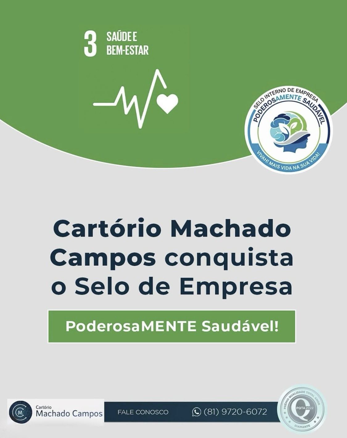 Selo de Empresa PoderosaMENTE Saudável